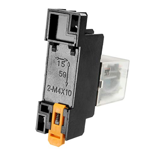 Uxcell Electromagnetic Power Relay, Ac110/120V Coil Red Indicator Light 8 Pin Dpdt Electromagnetic General Purpose Power Relay + Socket Base #TOP4