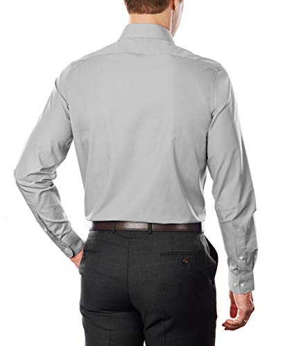 Image of Arrow 1851 Men's Dress Shirt Poplin (Available in Regular, Fitted, Slim, and Extreme Slim Fits)