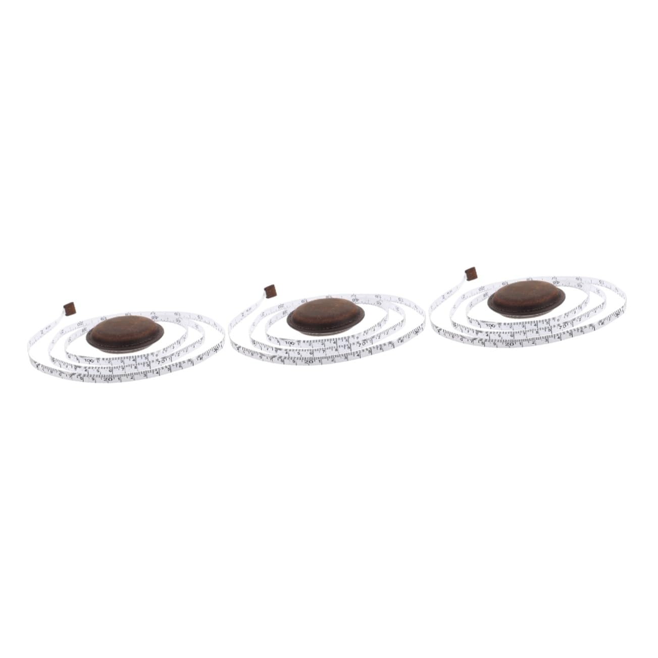 Operitacx 3piezas Cinta Profesional Flexible y Portátil Para Cuerpo Herramienta De Medición Retro Accesorio De Costura y