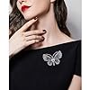Wendalern Süße Perle Strass Schmetterling Brosche Pin Atemberaubende Kristall Schmetterling Emaille Brosche Cz Schmetterling Insekt Revers Pin Schal Schal Bouquet Korsage Kleidung Zubehör Für Frauen #1