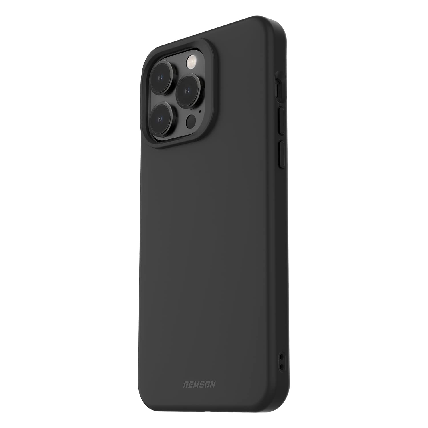 Remson Mag-X Magnetic Hybrid Silicone Case for iPhone 14 Pro Max 6.7 inches, Military Grade Drop Protection, MagSafe Compatible Cover with Cushioned Corners, Raised Edges, & Comfortable Grip (Black)