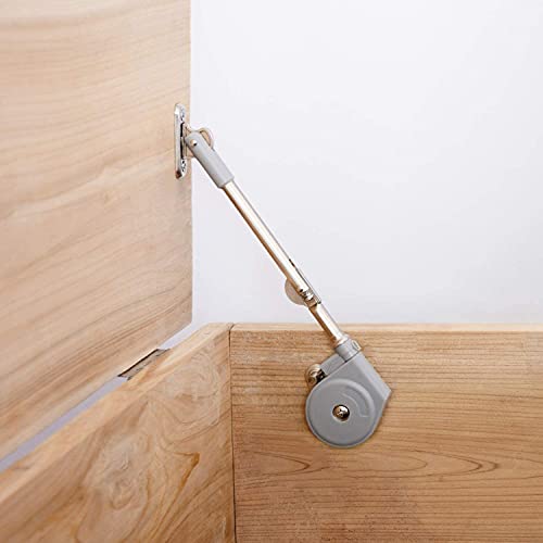 Morinbo Toy Box Hinges Soft Close, Lid Stay 105 Degree Open with Soft Close, Easy to Install, Lid Support for Toy Box and Chest (Pack of 1)