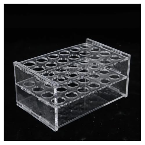 Support tubes de 18,5 mm en verre organique acrylique de précision