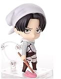 Siesdio Attack on Titan Anime Character Levi Ackerman Q Version Model Toy Clean Version Anime Manga Figurine Action Figure Doll Ornaments Children's Gifts Collectibles…