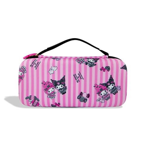 Sonix x Sanrio Carrying Case for Nintendo Switch 2, Switch 1, Lite, OLED, Protective Travel Case with Game Cartridge Storage | Kuromi & My Melody 20th Anniversary by Sonix - Used condition - Image 3