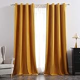 cortinas terciopelo leroy merlin MATERIAL: Material de terciopelo, suave al tacto, no se arruga fácilmente. Las cortinas tienen una buena caída y un buen efecto de sombra. Nuestras cortinas opacas pueden detener el 60-70%/80-90% de la luz solar (color más oscuro tiene mejor efecto de sombreado ).