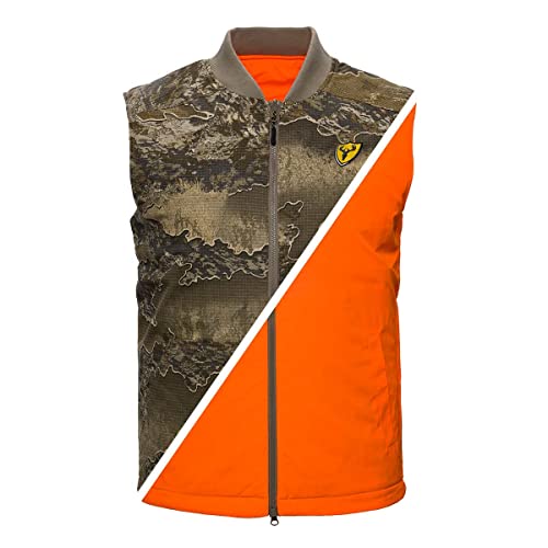 SCENTBLOCKER Scent Blocker Shield Series Evolve Reversible Vest, Hunting Vest for Men (RT Excape/Blaze, X-Large)