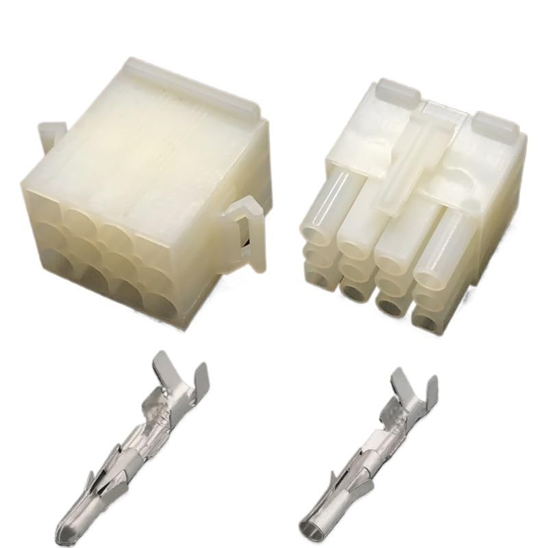3191 Connector Spacing of 6.7mm Male and Female Docking Connectors 2p3p4p6p9p12p High Current Wire Harness Plug Sheath(12p,5sets)