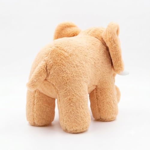 Image of Brown Elephant Plush Soft Toy 30 cm | Ultra Soft Stuffed Elephant Teddy for Kids, Boys, Girls & Adults | Cute Cuddly Animal Plush Toy for Birthday Gift, Baby Shower & Home Decor