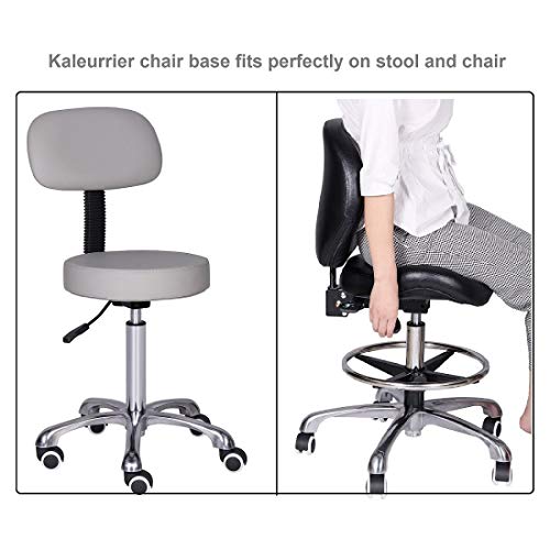Kaleurrier Chair Stool Base,Office Chair Replacement Parts,Reinforced Sturdy Aluminum 5 Legs Base,Heavy Duty Holds up 400 lbs,in Universal Standard Size - 25.2 inches