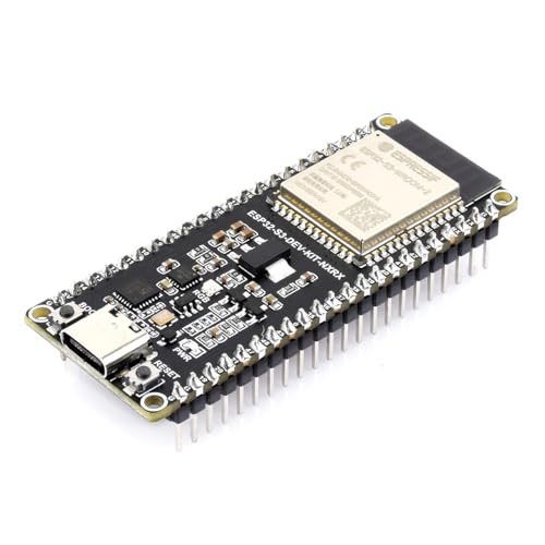 Waveshare ESP32-S3 �}�C�N���R���g���[���[�A2.4GHz Wi-Fi�J���{�[�h�A240MHz�f���A���R�A�v���Z�b�T�AESP32-S3-WROOM���W���[���A32MB�t���b�V���A16MB PSRAM�A�͂񂾕t���ς݃w�b�_�[�t���B