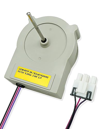 AUGREX EAU61524002 Refrigerator Freezer Evaporator Fan Motor Fit for LG and Kenmore Refrigerator Replace EAU61524002 AP5679686 PS7791910 2666405 EAP7791910