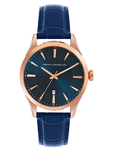 French Connection Analog Blue Dial Mens Watch-FCP31U (B0BN667KWX) Amazon Price History, Amazon Price Tracker