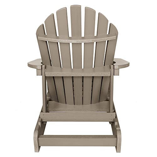 Highwood Hamilton Made in The USA Folding and Reclining Adirondack Chair, Adult Size, Woodland Brown by highwood - Image 5