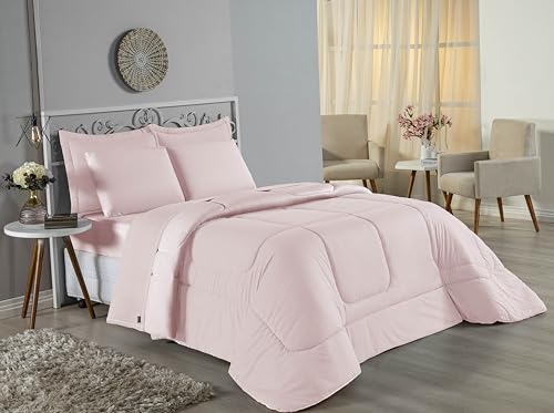 Edredom Solteiro Malha 100% Algodão Fio Penteado Dupla Face 2,40m