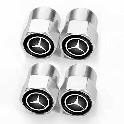 Metal Car Tire Valve Stem Caps Replacement for Mercedes Benz