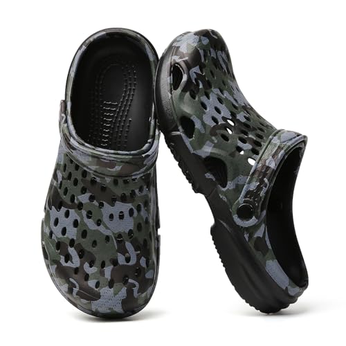 Image of SECHRITE Clogs for Men Garden Shoes Water Sandals Mens Mules and Clogs Shower Slippers Waterproof Summer Slides