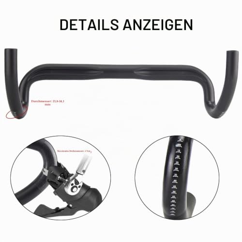 carbon lenker 31.8 rennrad,RXL SL rennradlenker carbon 440mm – Ansicht 4