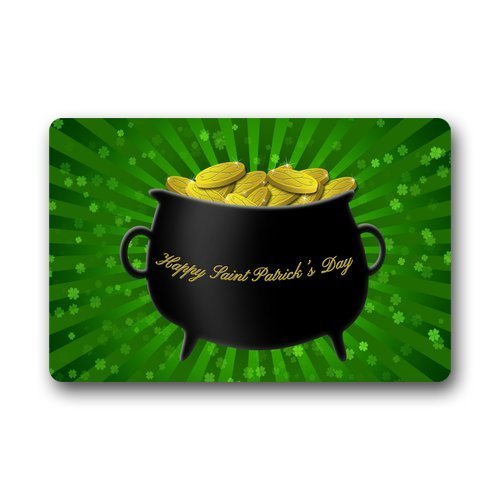 YOOSANG Personalized Fashion Happy St Patrick's Day Custom Doormat Manchine-Washable Door Floor Mat/Gate Pad(6) (30"x18",L x W)