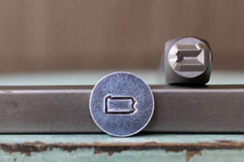 6mm US Pennsylvania State Single (Not a Set) Metal Punch Design Stamp CH-360