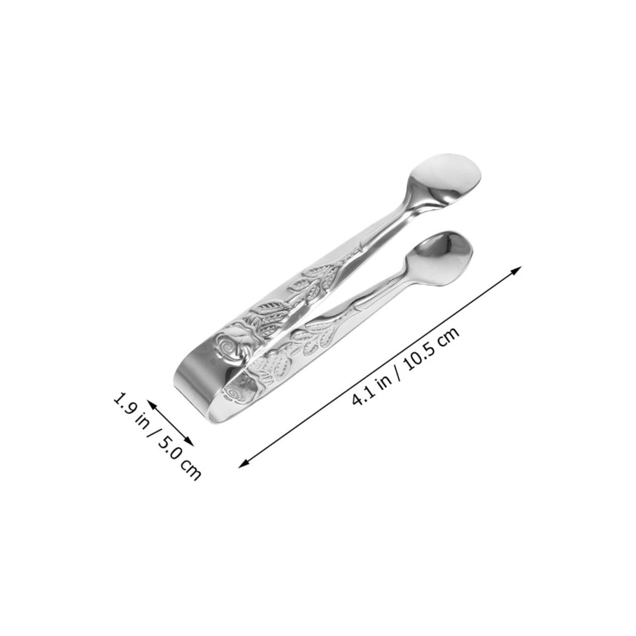 BEBEMOKO Household Dessert Tong Tool Set of 4 Bbq Tongs for Wedding Party