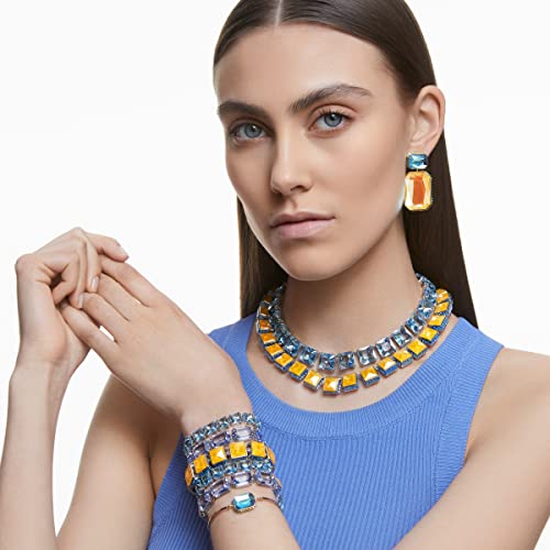 Swarovski Orbita Bracelet, Octagon Cut Crystal, Multicolored, Gold-Tone Finish #TOP6