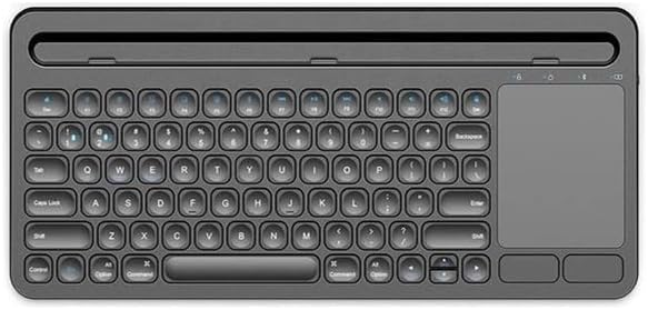 Coverzone Rechargeable Bluetooth TouchPad Keyboard Dual Connection Compatible with iPad Pro 12.9 Compatible Quick and Easy Wireless Connection Use with Tablet and Phone Turkish Q Keyboard ZR731