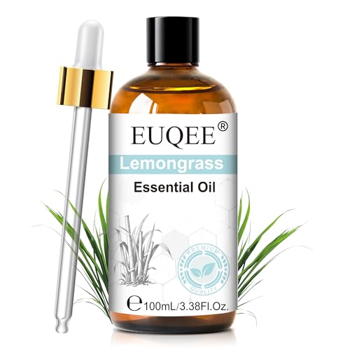 EUQEE アロマオイル レモングラス エッセンシャルオイル 天然100％ レモングラスレ精油 100ml 加湿器用 アロマディフューザー用の商品画像（Amazon）