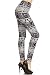 Print Leggings Black Native Elephant (R642BK-PLUS)