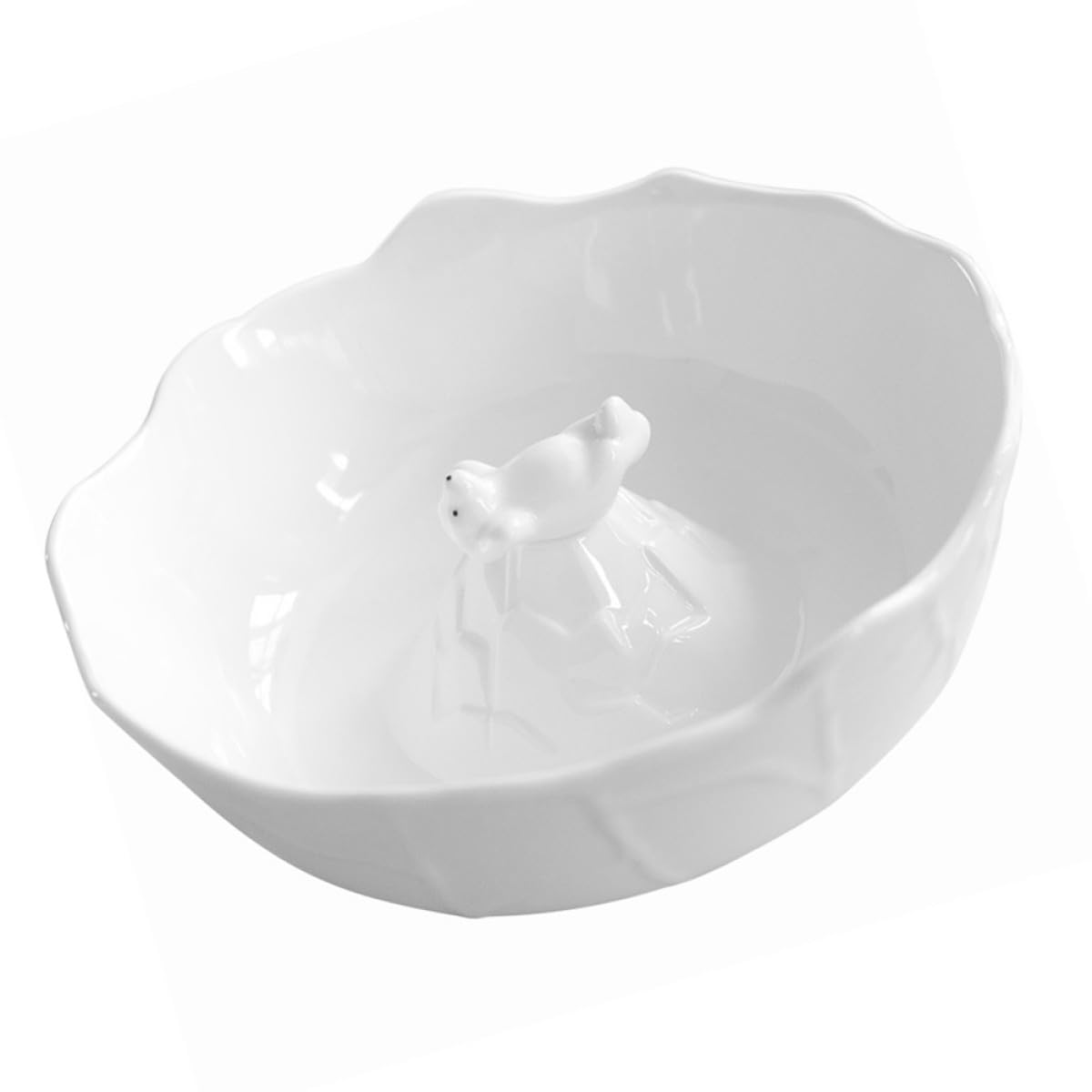 Bol en céramique ours polaire blanc pratique pour soupe chaude