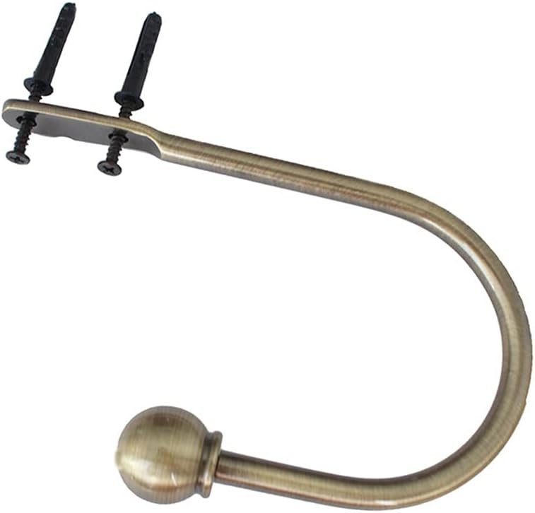 Ball Decoration U-Shaped Hook, Solid Wall, Indoor Bedroom Hanging Curtain/Only(E)