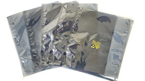 100 ESD Anti-Static Shielding Bags, 10"x12" in (254mm x 305mm), Open-Top, 3.1 mils