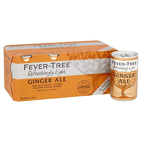 Fever Tree Refreshingly Light Ginger Ale 8 x 150ml (8 x 5.07 fl oz)