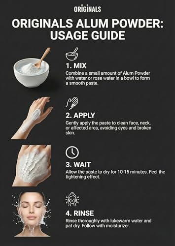 Image of Originals Pure Alum Powder (Fitkari) - 100% Pure and Safe for Face, Skin, Acne, Shaving, Teeth 3 kg