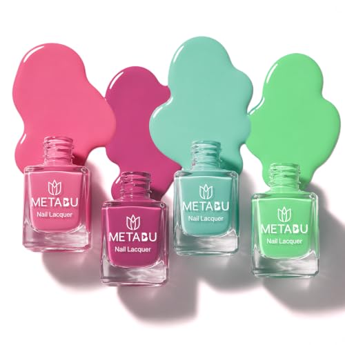 Image of 4 in 1 Glow & Go Nail Lacquer Kit | Nail Polish Set For Women, Travel-Friendly | Glossy Finish, Rich Pigment & Quick Dry Formula Nail Paint | Smooth Application - Shades Pastel Vibes 04