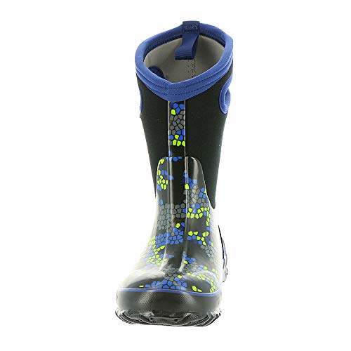 BOGS Unisex-Child Classic High Waterproof Insulated Rubber Neoprene Snow Rain Boot, Axel Print-Black Multi, 1 M, 1 Little Kid - Thumbnail 5