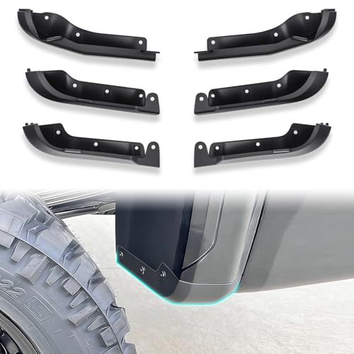 TECHPICCO Mud Flap Delete Compatible with GMC Sierra HD 2500 3500 2020-2026 2WD/4WD Front & Rear Mud Flap Delete for GMC Sierra 2500 3500 Accessories 2020-2026