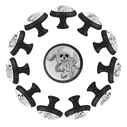Boutons de tiroir crâne lot de 12 pour relooker une commode fade