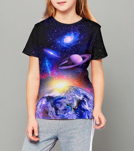 Image of LAIDIPAS Boys Girls 3D Graphic T-Shirt Short Sleeve Tops Tees 6-16 Years