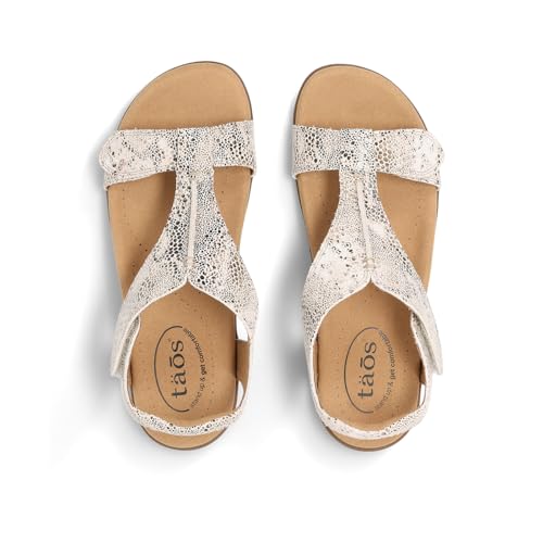 Image of Taos The Show Premium Leather Women's Sandal - Experience Everyday Style, Comfort, Arch Support, Cooling Gel Padding and an Adjustable Fit for Exceptional Walking Comfort