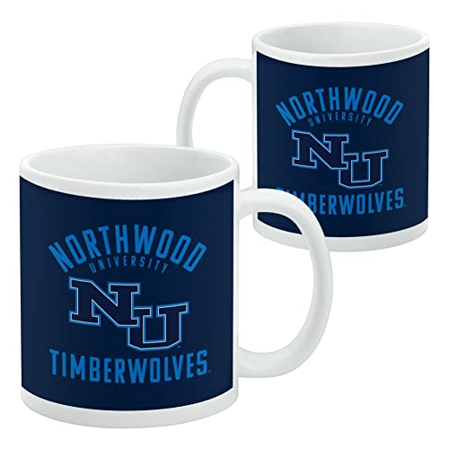 Northwood University Timberwolves - Taza de café de cerámica con logotipo de Timberwolves, tazas de regalo novedosas para café, té y bebidas calientes, 11 onzas, color blanco