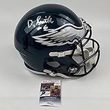 Autographed/Signed DeVonta Smith Philadelphia Eagles Full Size FS F/S Replica Football Helmet JSA...