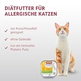 animonda INTEGRA PROTECT Sensitive Pute Pur (16 x 100 g), Katzen Diätfutter bei Futtermittelallergie, sensitives Katzenfutter für allergische Katzen, Katzennassfutter ohne Getreide