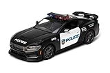 KiNSMART 2024 Ford Mustang Dark Horse Police Edition 5' 1:38 Scale Die Cast Metal Model Car w/Pullback Action