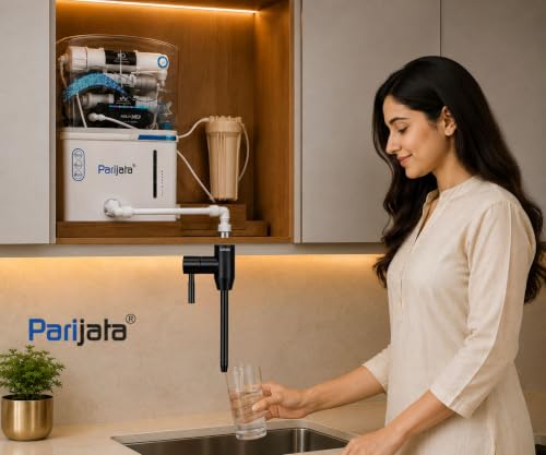 Image of Premium Black SS 304 RO Tap Extender | Leakproof Water Purifier Tap Extension (with 1 /4 Inch Fitting Connector)