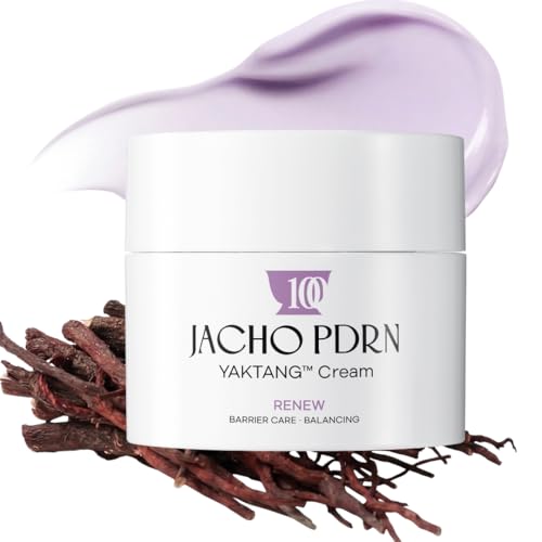 Image of Jacho PDRN YAKTANG Cream, Korean PDRN Barrier Repair Cream, PDRN + Panthenol + Gromwell Root Extract, Glass Skin Moisturizer, Soothing + Firming, Hypoallergenic, Sensitive Skin, 1.69 fl oz