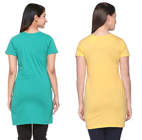 Image of In Love Women's Plus Size Cotton Printed T-Shirt with Pocket - Combo Pack of 2