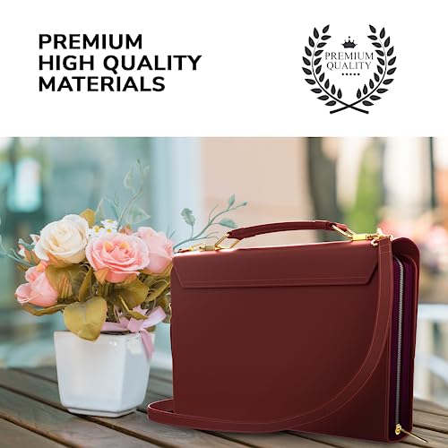 DEHITE Estojo com Capa de Bíblia para Mulheres – Bolsa para Transporte de Bíblias Tamanho Grande – |