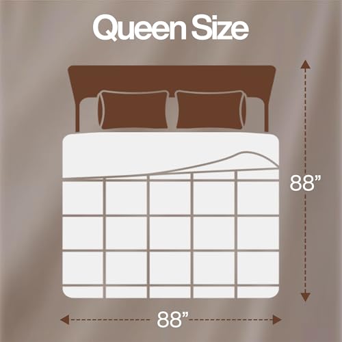 Image of Utopia Bedding Comforter Duvet Insert, Quilted Comforter with Corner Tabs, Box Stitched Down Alternative Comforters Queen Size (White, Pack of 2)