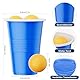 Urtioty Bierpong Becher Set, Beer Pong Becher Enthält 50 Becher und 12 Tischtennisbälle, 500ML Beerpongbecher Partybecher für Party Trinkspiele Weihnachten Camping Geburtstag Hochzeit